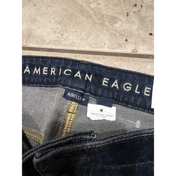 American Eagle Jeans Mens 36x32 Blue Airflex Plus Athletic Skinny Stretch NEW - Picture 4 of 8